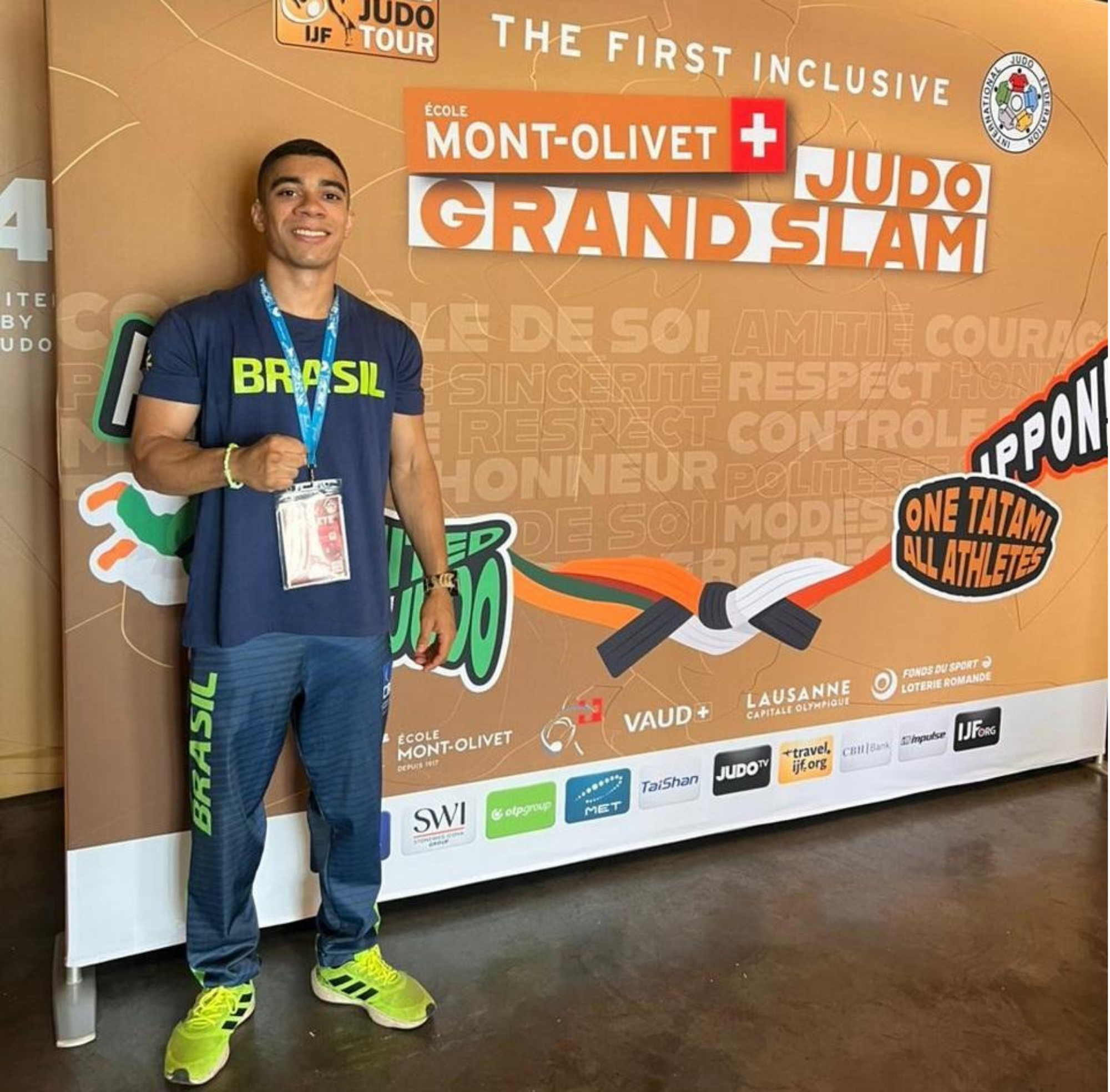 Atleta de Mato Grosso representa o Brasil em competição internacional de judô para surdos na Suíça