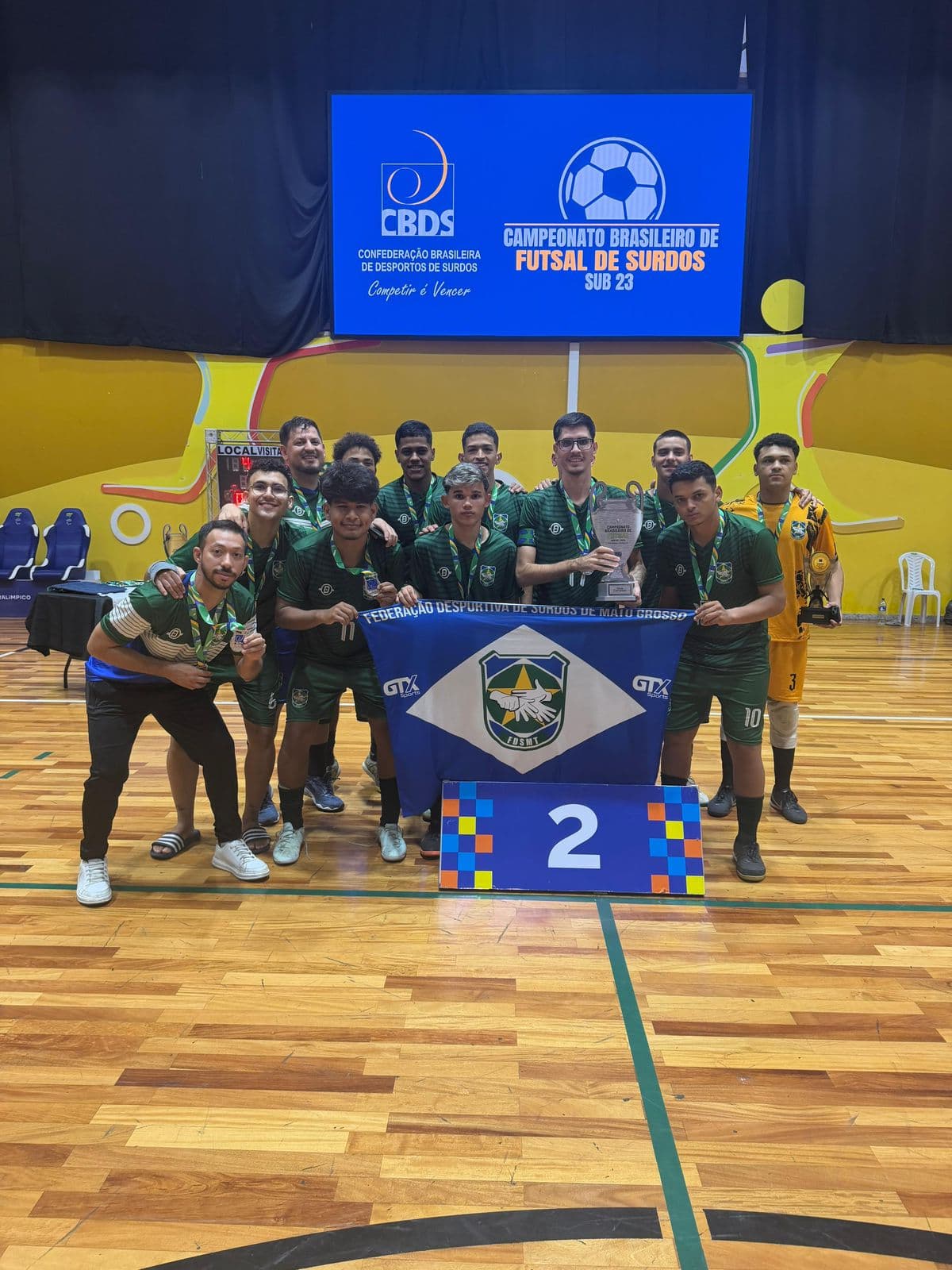 Mato Grosso conquista vice-campeonato brasileiro de futsal de surdos Sub-23